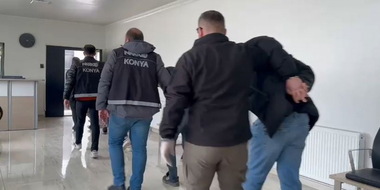 Konya’da biri kadın 7 kişi uyuşturucu operasyonunda yakalandı