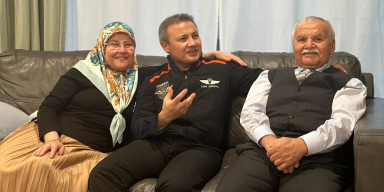 Türkiye’nin ilk astronotu Alper Gezeravcı ailesiyle bir araya geldi