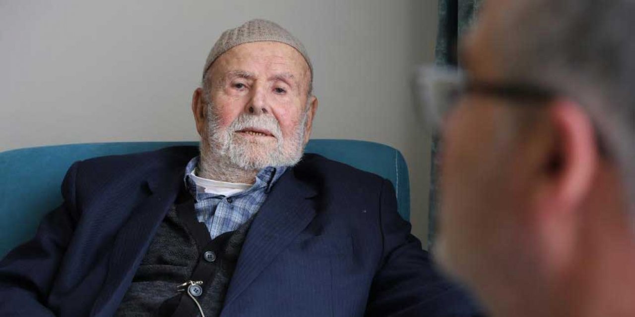 Konyalı 102 yaşındaki Hasan Yaşar’ın 5 çocuğu ve 55 torunu var