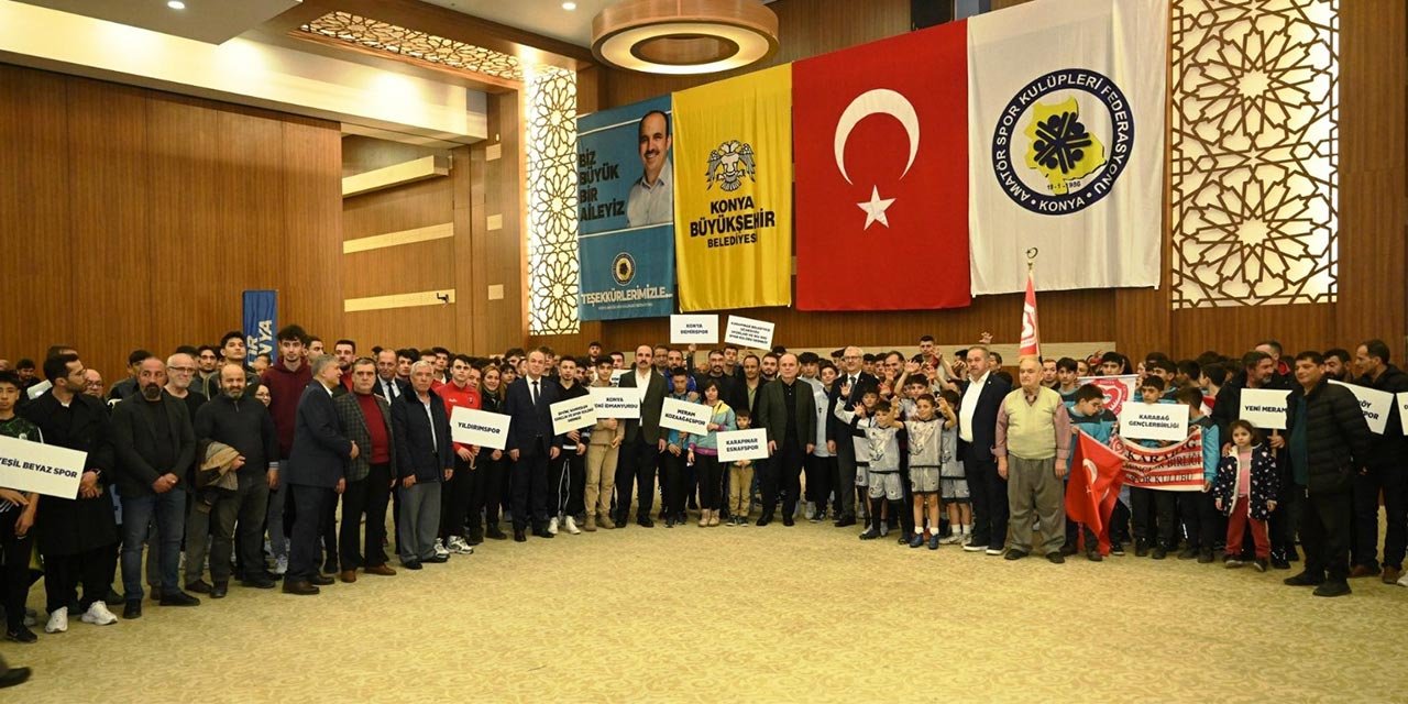 Konya Büyükşehir Belediyesi’nden amatör kulüplere destek
