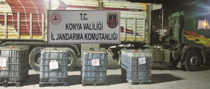 Konya'da kaçak akaryakıt ele geçirildi