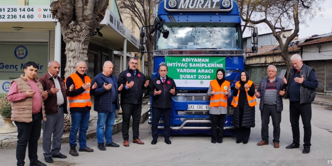 Konya İl Müftülüğü ve yardım kuruluşlarından Adıyaman'a yardım eli