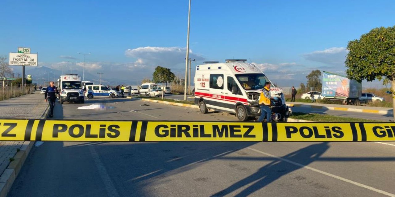 Ambulansın çarptığı motosikletli Mahmut Özdemir öldü