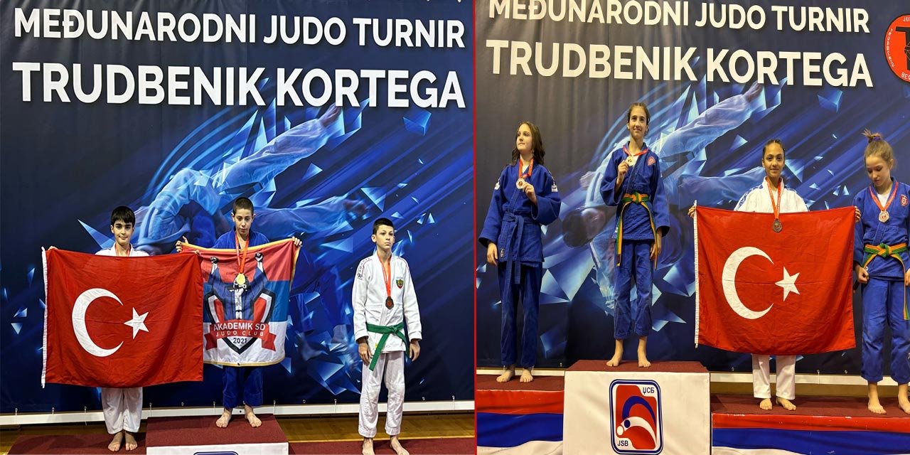 Konyalı minik sporcular Belgrad’dan 2 madalya ile döndü