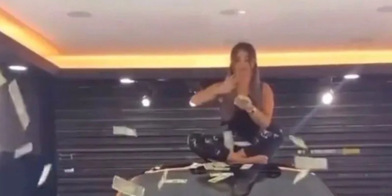 Lük araç üzerinde para dağıtan sosyal medya fenomeni gözaltına alındı