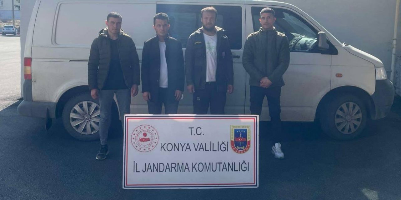 Konya’da yurda kaçak yollarla giren 4 Afganistanlı yakalandı