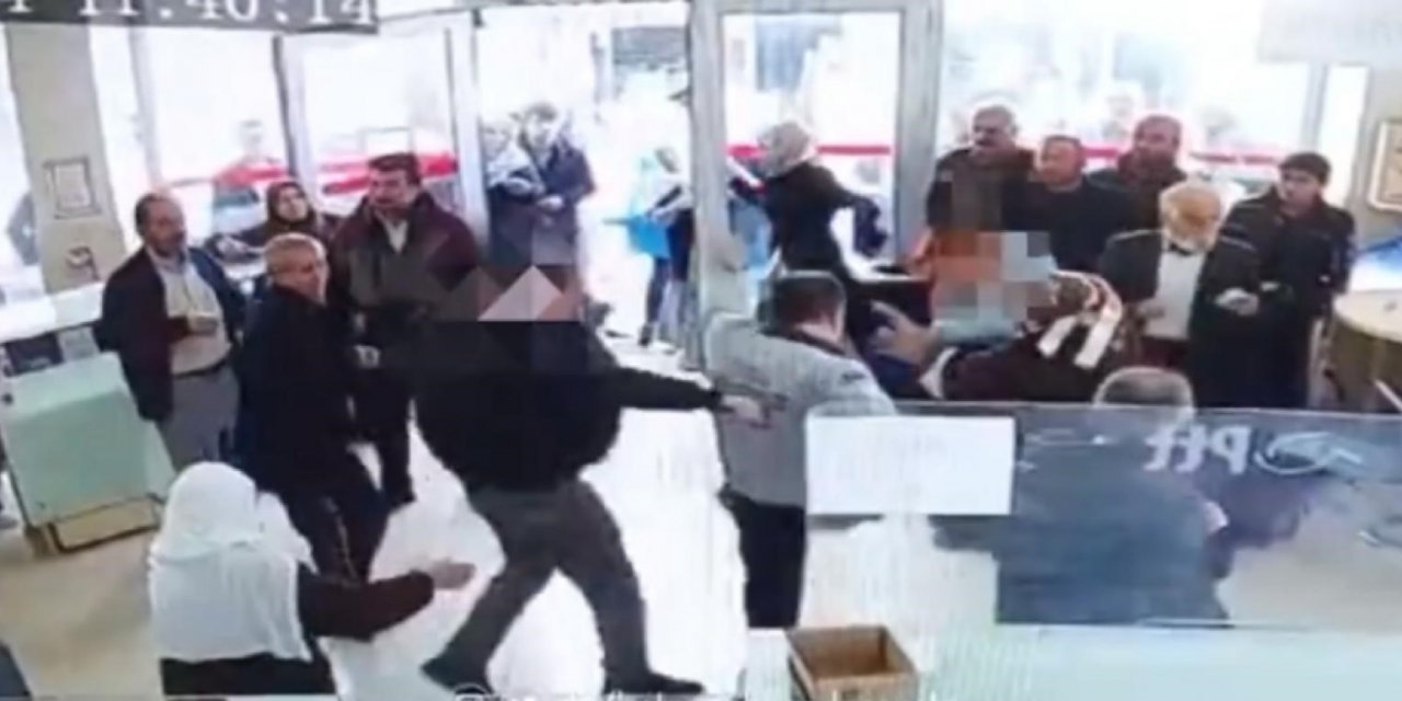 PTT’de kanlı kavga! Tartıştığı güvenlik görevlisini bıçakladı