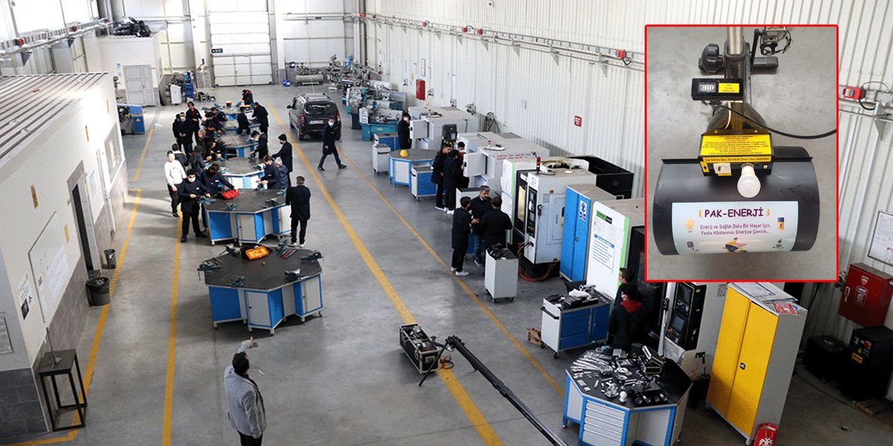 Konya’nın iş garantili lisesi fazla kilolardan elektrik üretti