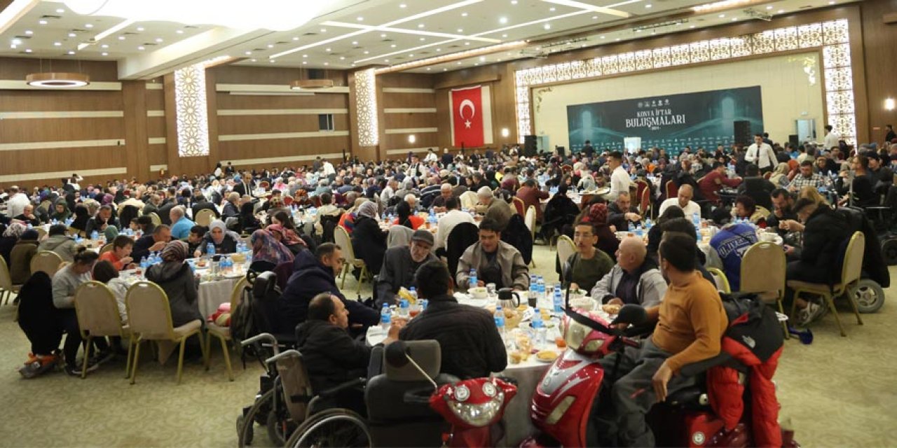 Konya’da özel bireyler ve aileleri iftar programında bir araya geldi