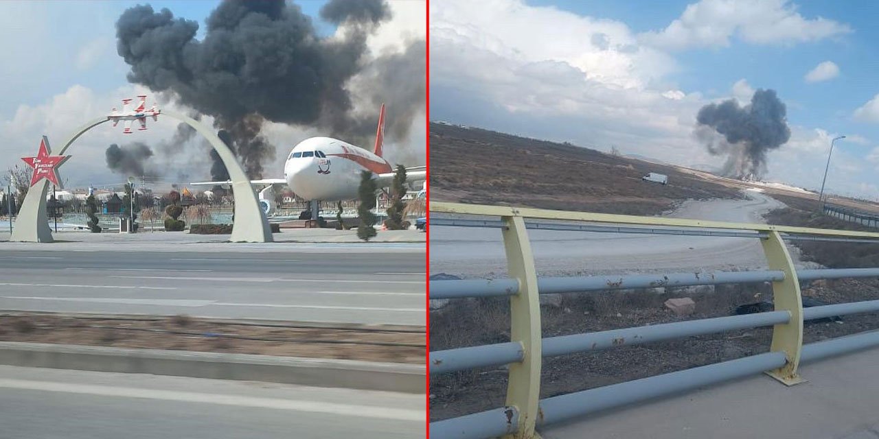 Konya’da eğitim uçağı düştü! Bir personel şehit oldu