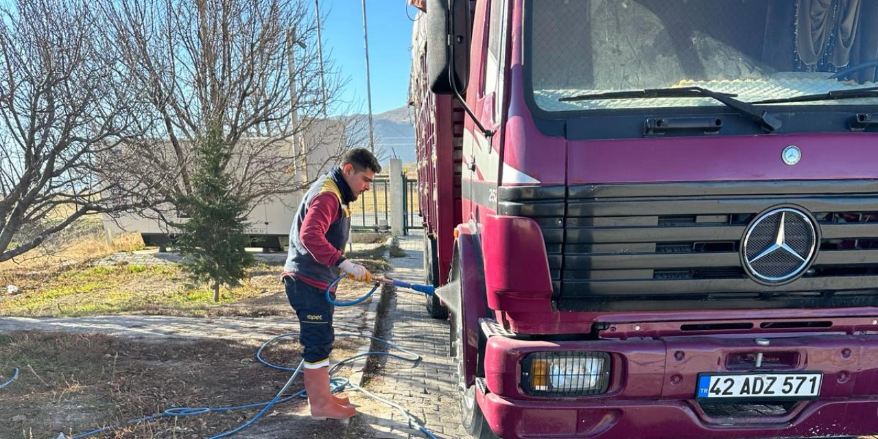 Konya’da park halindeki kamyon çalındı