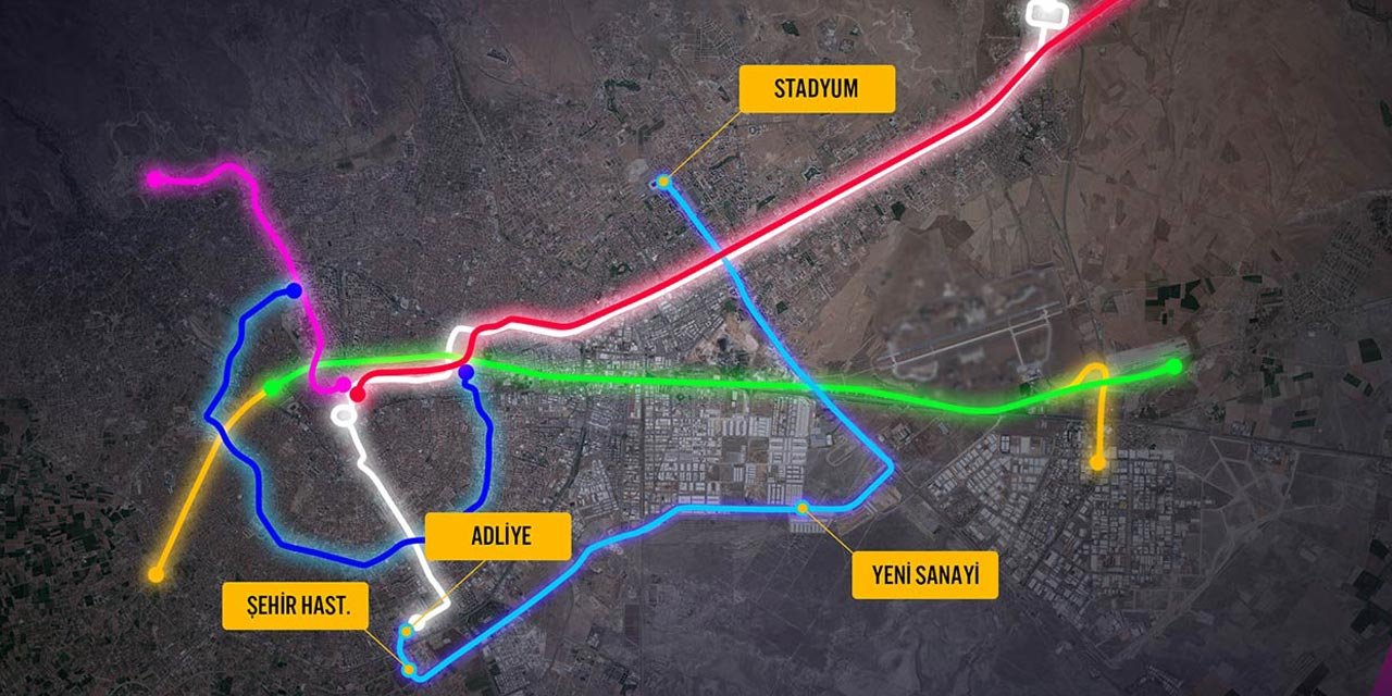 Konya’nın yeni tramvay hattı için ilk kazma vuruluyor