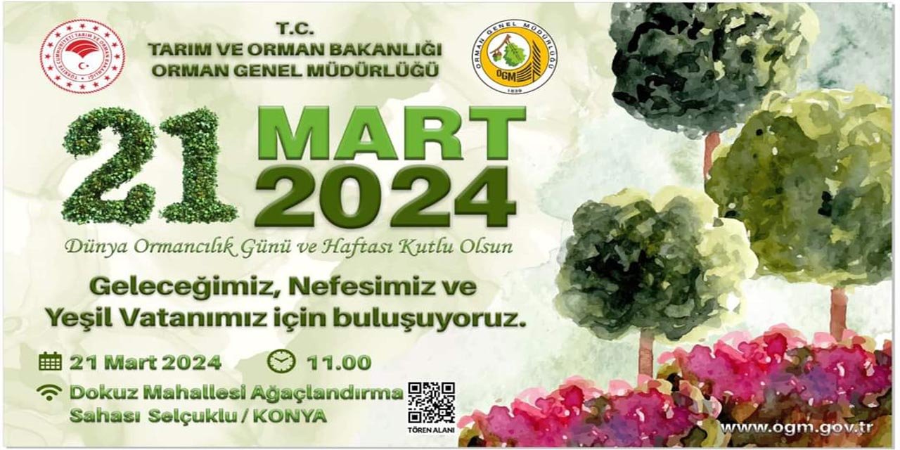 Konya’da fidanlar toprakla buluşacak