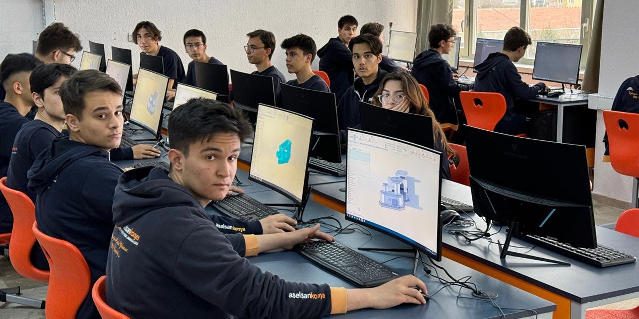 Konya’nın iş garantili okuluna teknoloji desteği