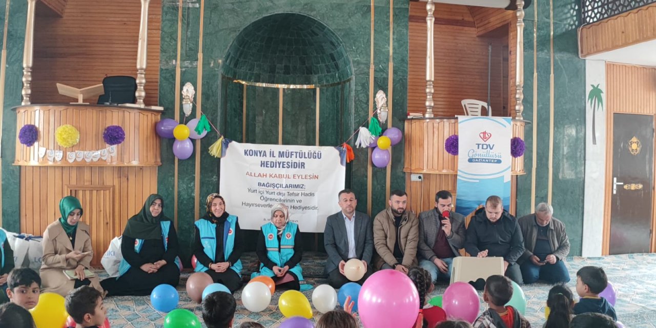 Konya’dan depremzede 500 yetim çocuğa bayram hediyesi