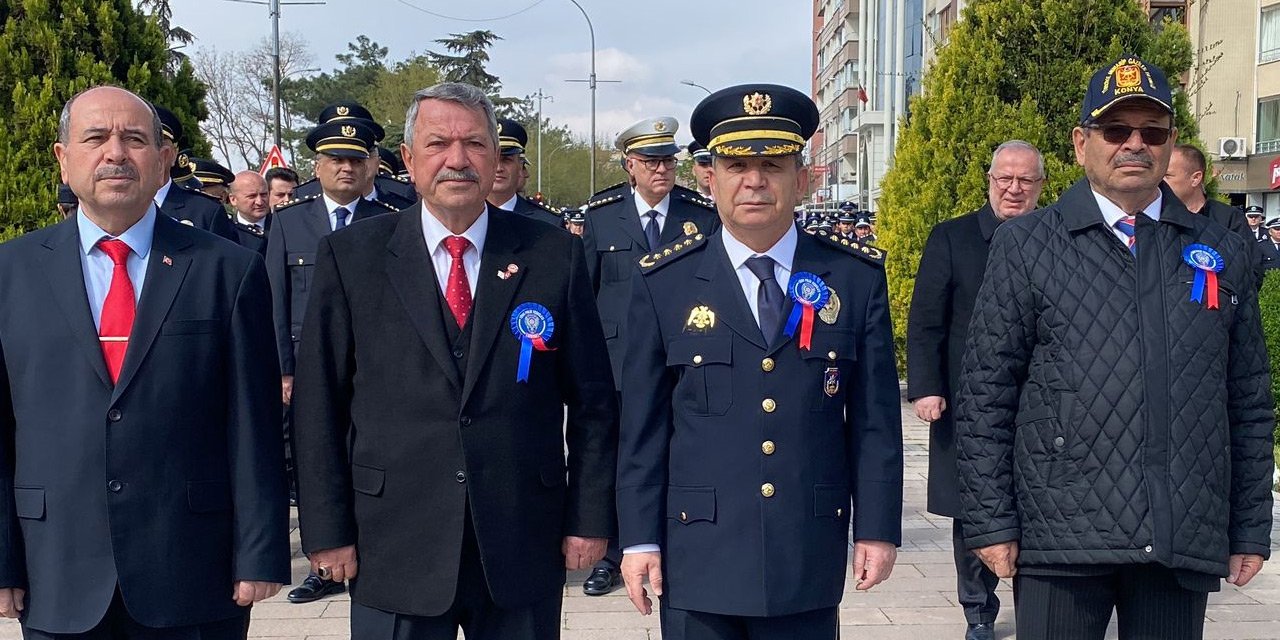 Konya’da Polis Teşkilatı'nın 179. kuruluş yıl dönümü törenle kutlandı