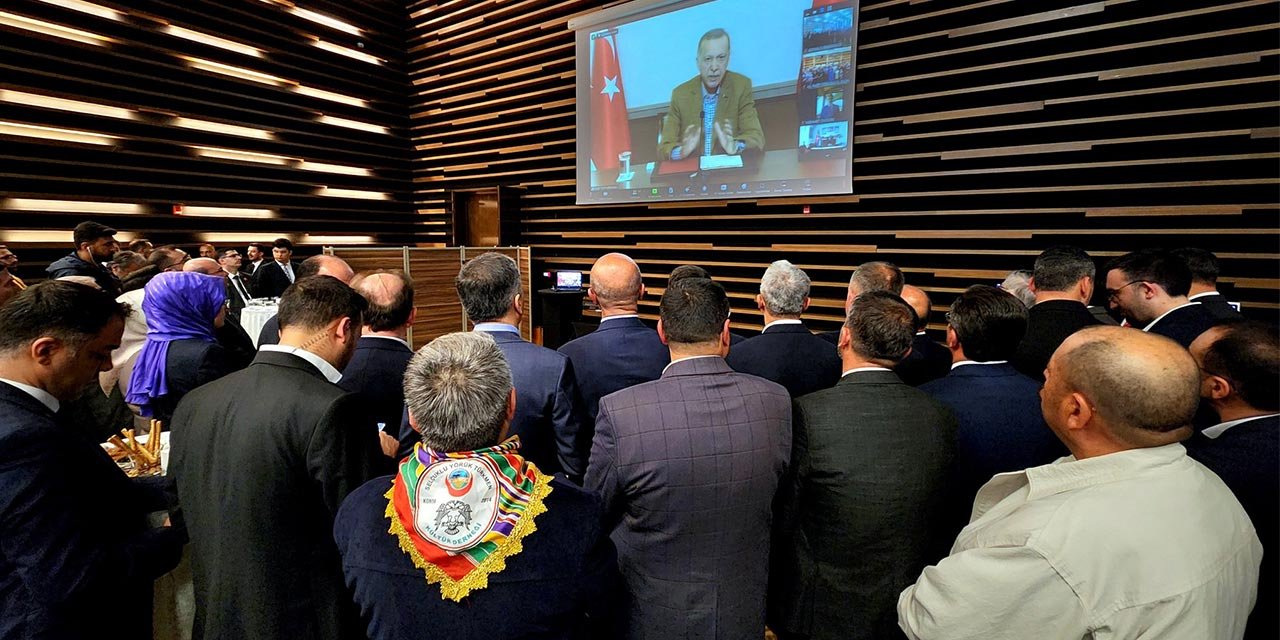Cumhurbaşkanı Erdoğan Konya’daki bayramlaşmaya canlı bağlandı