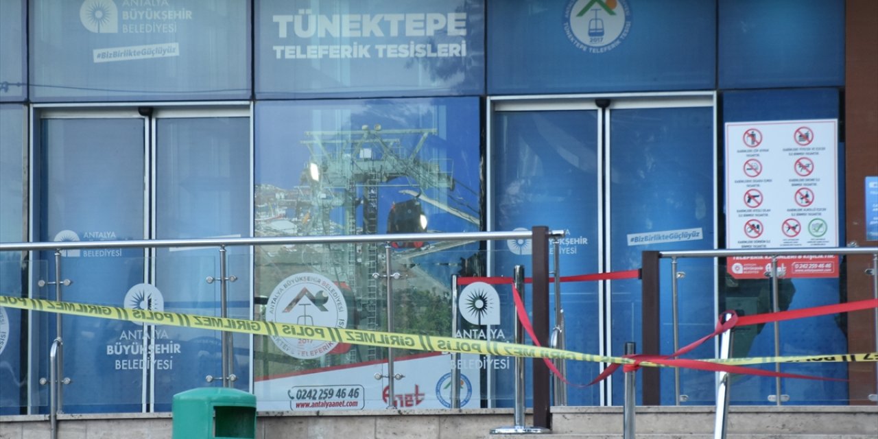 Kazanın yaşandığı teleferik tesisi girişlere kapatıldı
