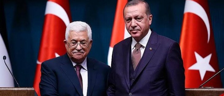 Cumhurbaşkanı Erdoğan, Filistin Devlet Başkanı Mahmud Abbas ile görüştü