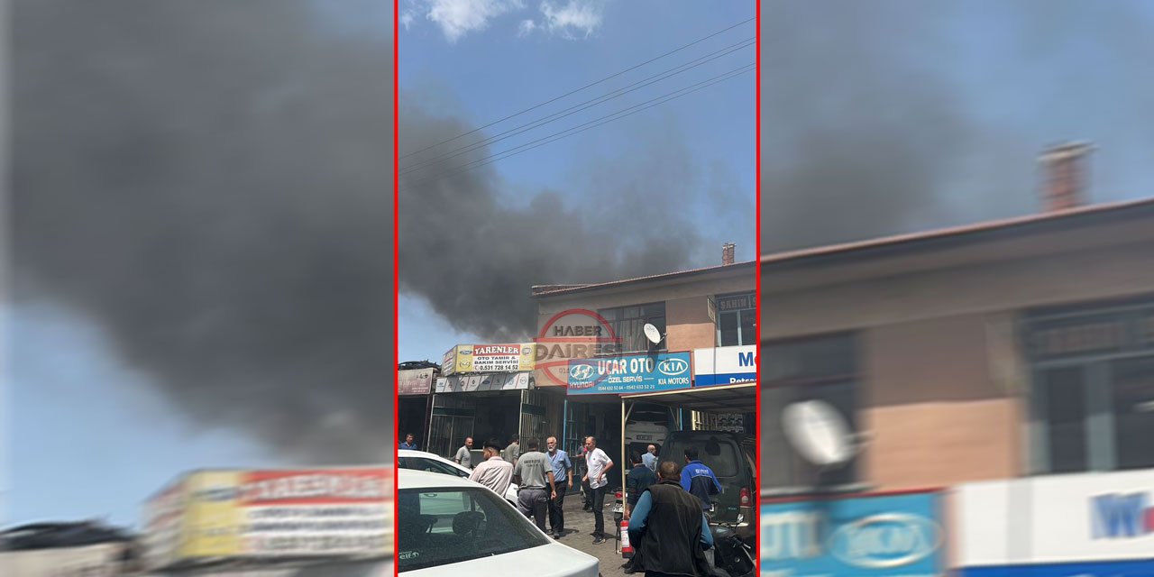 Konya’da sanayi sitesinde korkutan yangın!