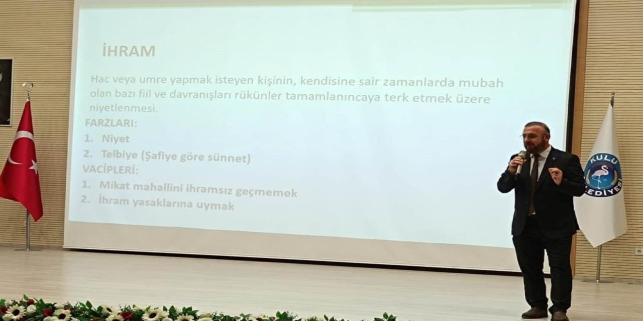 Konya’da hacı adaylarına seminer verildi