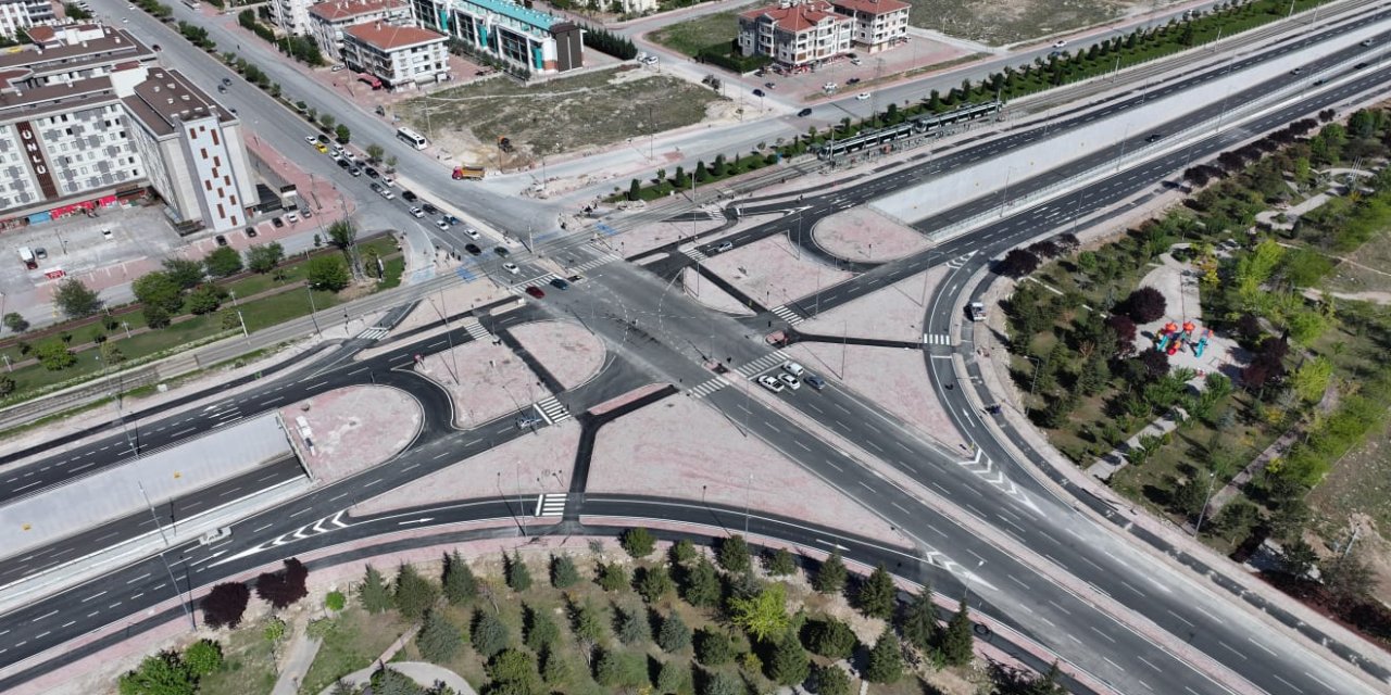 Konya’da trafiği rahatlatacak bir proje daha tamamlandı