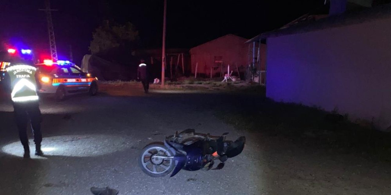 Konya’da motosiklet kazası! Sürücünün durumu ağır