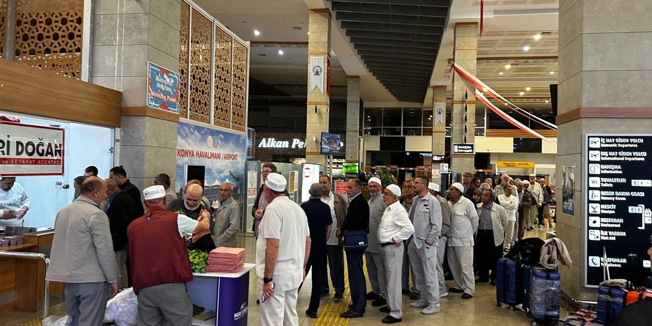 Konyalı hacı adayları kutsal topraklar yolunda