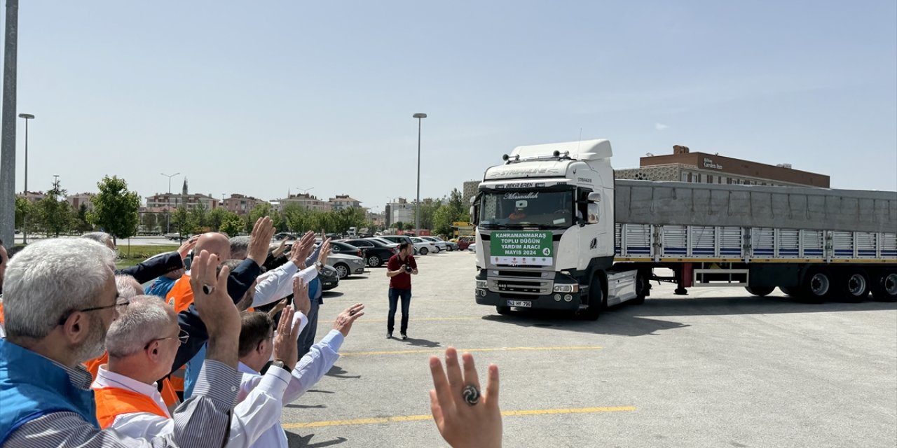 Depremzede 100 nişanlı çiftin çeyizi Konya’dan