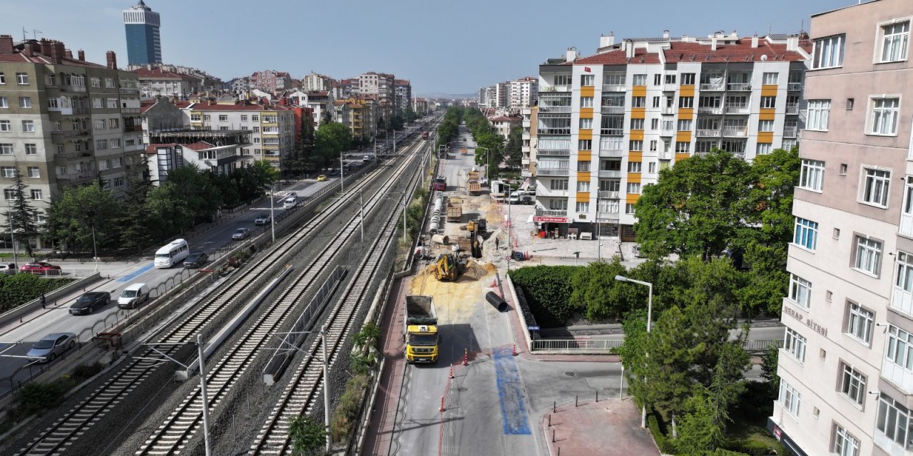 KONYARAY Banliyö Hattı güzergahında deplase çalışmaları