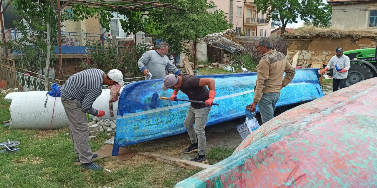 Konya’nın denizinde avcılar, yeni sezona hazırlanıyor