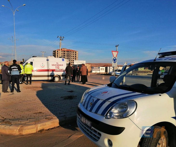 Konya’da iki otomobil çarpıştı: 1 yaralı