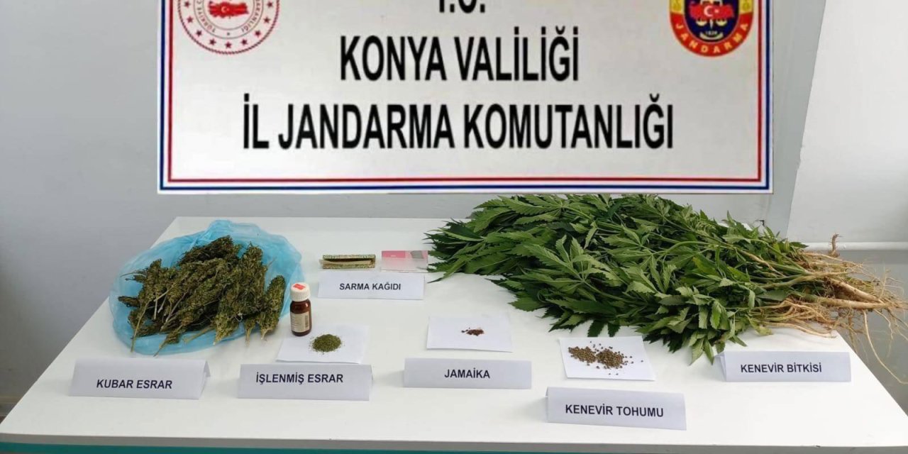 Konya’da zehir tacirine operasyon! Kilolarca uyuşturucu bulundu