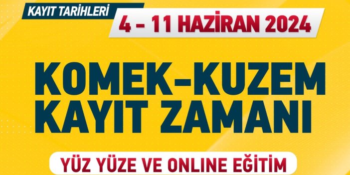 KOMEK kayıt 2024 I Tıkla, Başvur