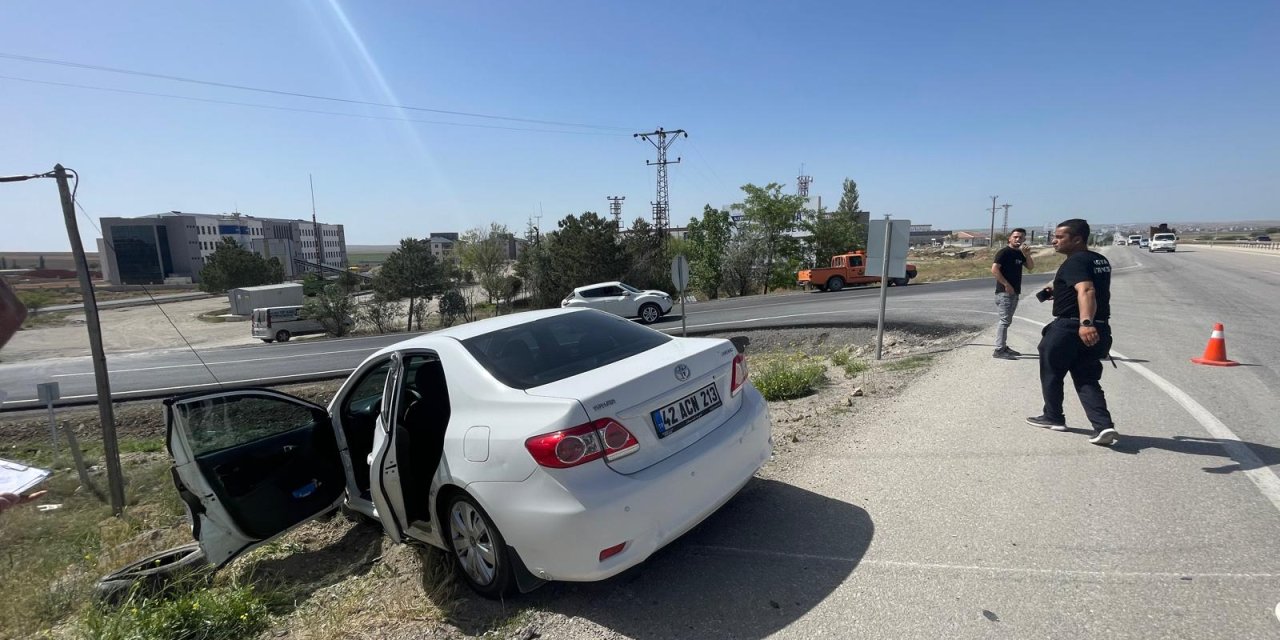 Konya’da otomobiller çarpıştı, ekipler seferber oldu