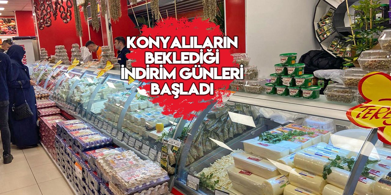 Konya’nın zincir marketinde merakla beklenen liste açıklandı