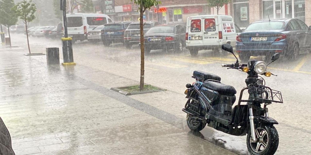 Kuvvetli yağış Konya Kulu’yu bu hale getirdi