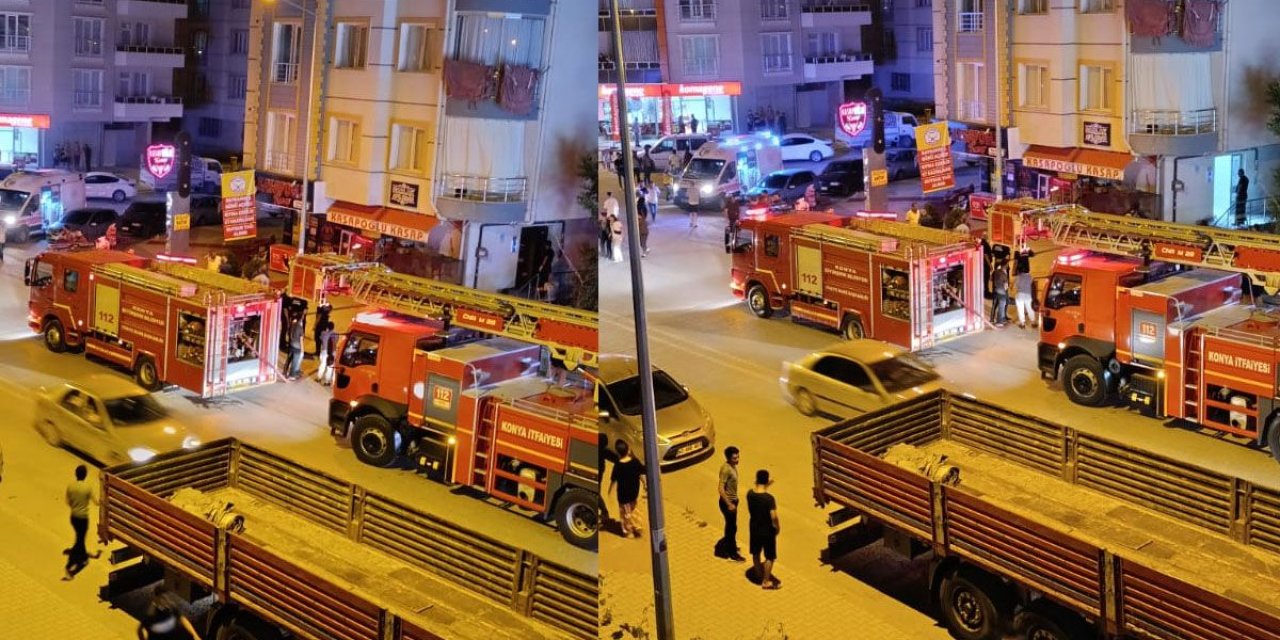 Konya’da yangın paniği! Ekipler seferber oldu