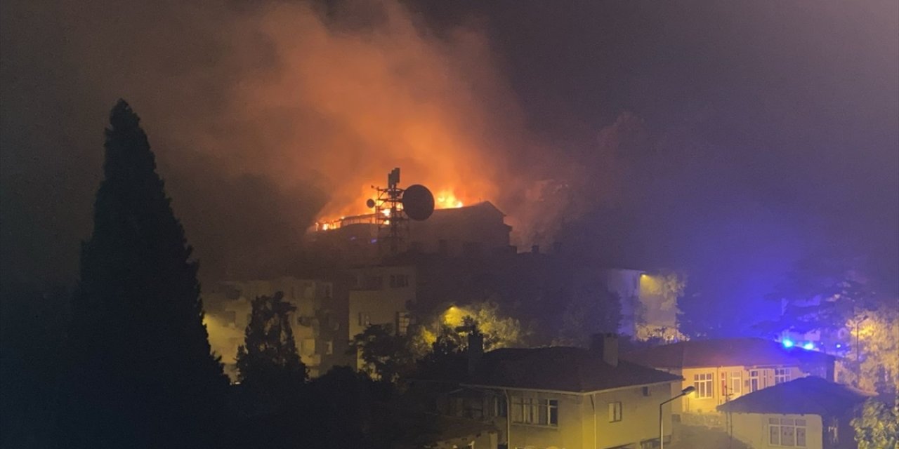 Mahalleyi ayağa kaldırdan yangın