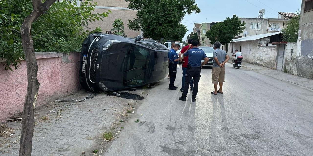 Devrilen otomobilin altında kalan yaya öldü