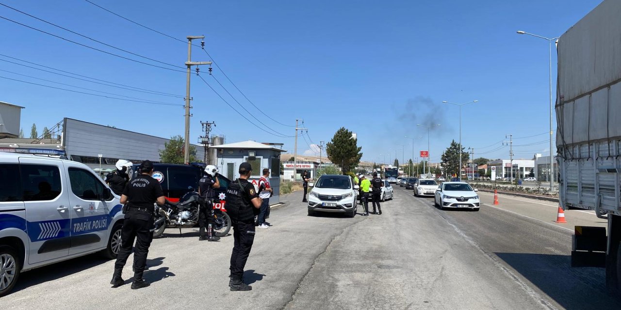 Konya’da 3 günde 12 kişinin can verdiği yolda trafik denetimi