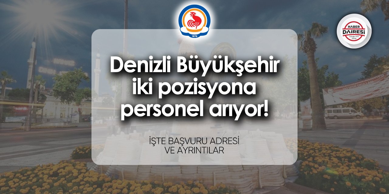 Denizli Belediyesi personel alımı 2024