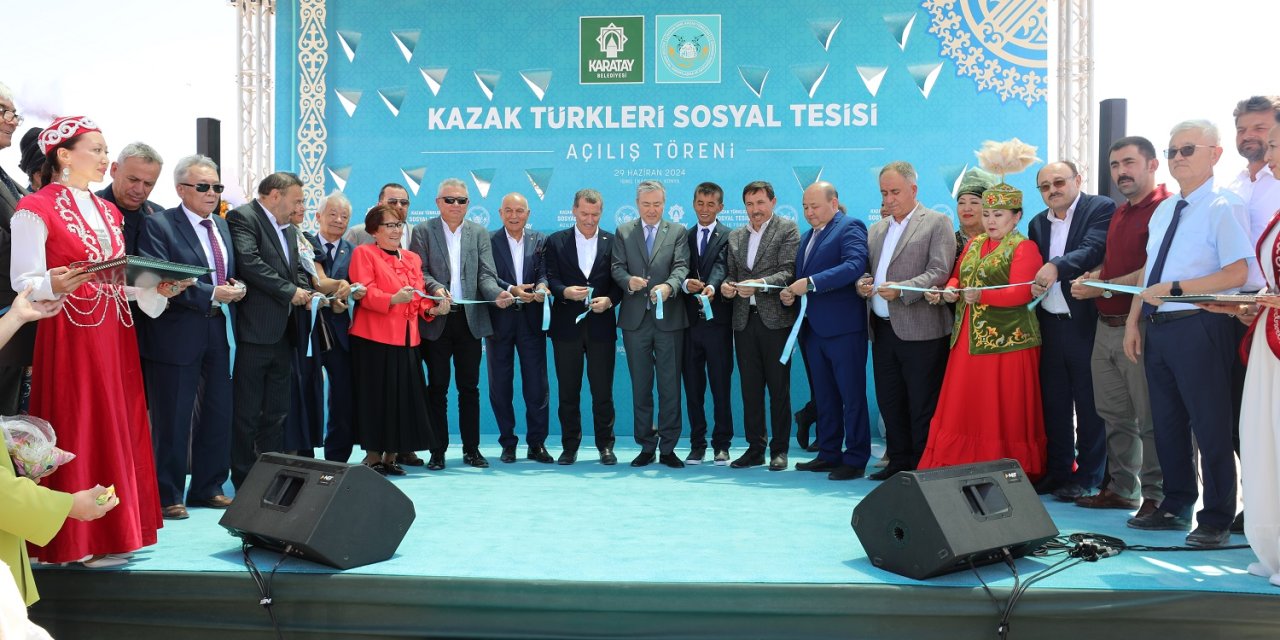 Karatay’da Kazak Türkleri için sosyal tesis açıldı