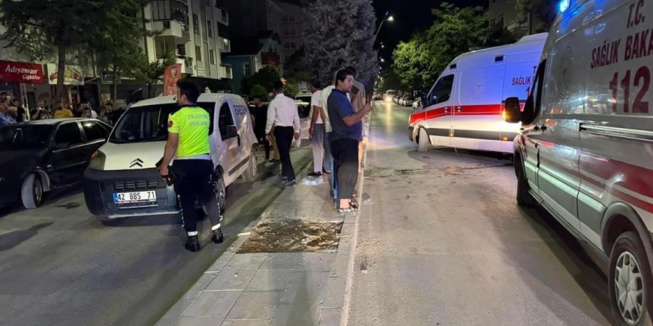 Konya’da otomobil hafif ticari araca çarptı: 5 yaralı