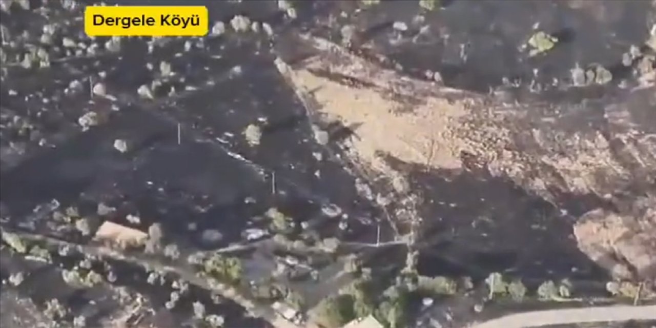 PKK’lı teröristler köyü ateşe verdi, mühimmat depolarını patlattı