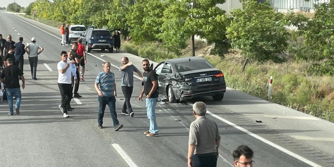 Konya - Ankara yolunda kaza! 1 ağır yaralı var