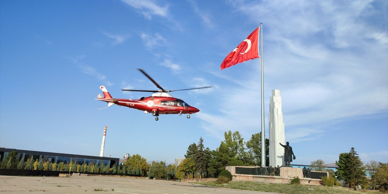 Ambulans helikopterle Konya Şehir Hastanesine getirildi