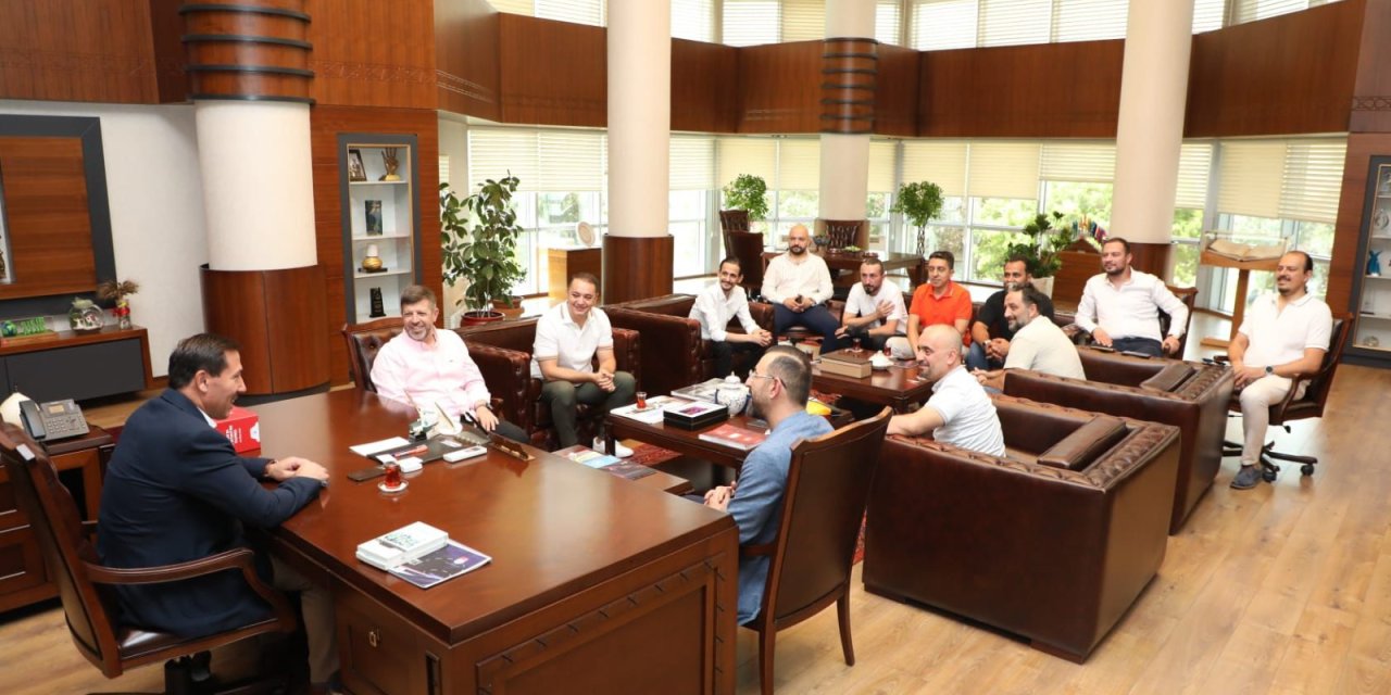 Başkan Kılca, Konya Galatasaraylılar Derneği yöneticilerini ağırladı