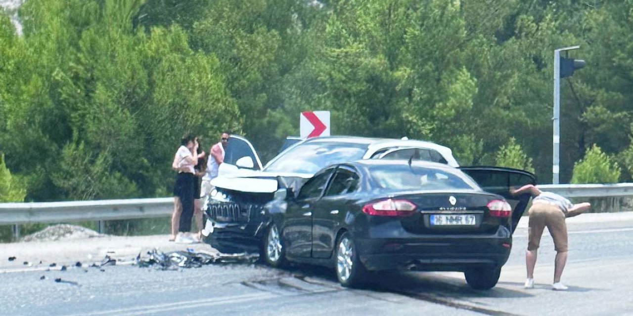 Konya’da otomobiller çarpıştı: 5 yaralı