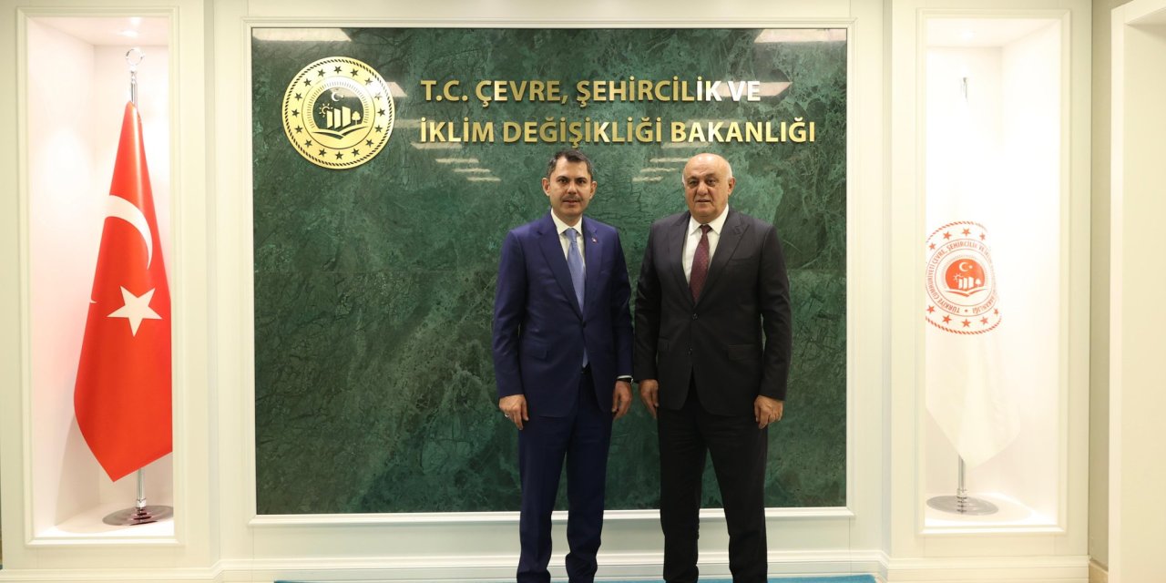 Bakan Kurum, Başkan Erkoyuncu ile görüştü